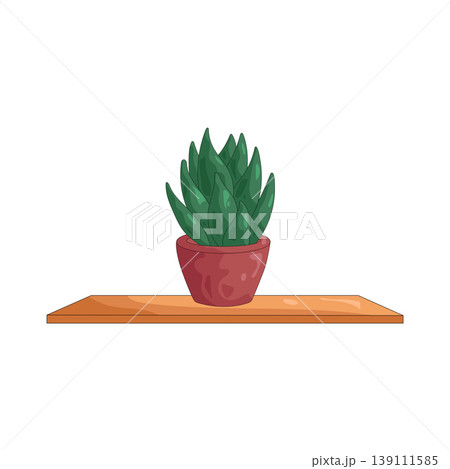 Illustration of plant pot Illustration of plant pot 139111585