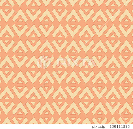 A bright orange seamless geometric pattern. Yellow seamless background with triangle shapes. A bright orange seamless geometric pattern. Yellow seamless background with triangle shapes. 139111856