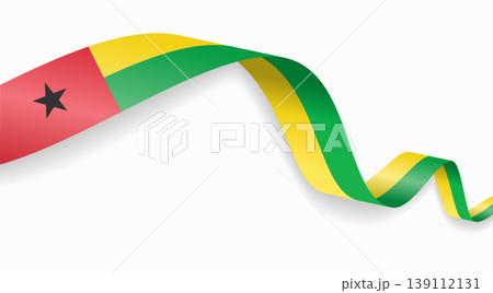 Guinea Bissau flag waving ribbon design for national holidays. Vector illustration. Guinea Bissau flag waving ribbon design for national holidays. Vector illustration. 139112131