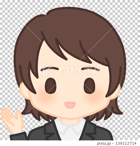 案内する女性社員 139112714