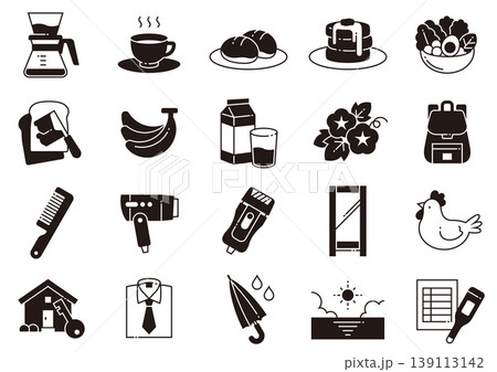 朝イメージアイコン02　Morning Image Icon 139113142