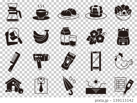 朝イメージアイコン02　Morning Image Icon 139113142