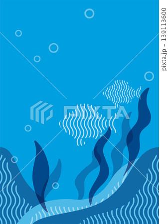 シームレスな水中の風景　ベクターイラスト 139113600
