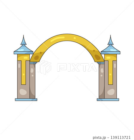 Illustration of Balinese temple gate 139113721