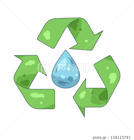 Illustration of Water recycle Illustration of Water recycle 139113741