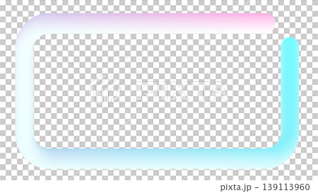グラデーション立体チューブフレーム背景 水色 ピンク 16:9 グラデーション立体チューブフレーム背景 水色 ピンク 16:9 139113960