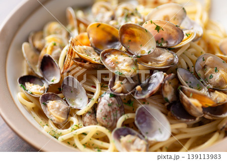 アサリのボンゴレビアンコパスタ 139113983