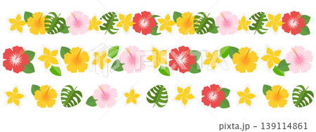 トロピカルフラワーのライン3種セット 139114861