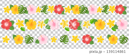 トロピカルフラワーのライン3種セット 139114861