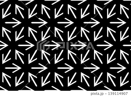 Abstract geometric pattern. A seamless vector background. White and black ornament. Graphic modern pattern. Simple lattice graphic design. Abstract geometric pattern. A seamless vector background. White and black ornament. Graphic modern pattern. Simple lattice graphic design. 139114907