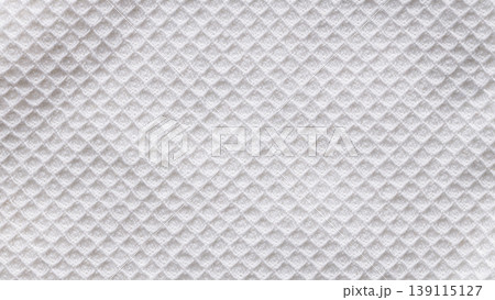 White waffle cotton fabric texture background with diamond pattern for clean soft textile backdrop White waffle cotton fabric texture background with diamond pattern for clean soft textile backdrop 139115127