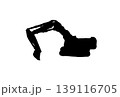 重機のシルエット 139116705