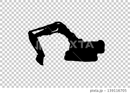 Heavy equipment silhouette 139116705