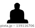 大仏のシルエット 139116706