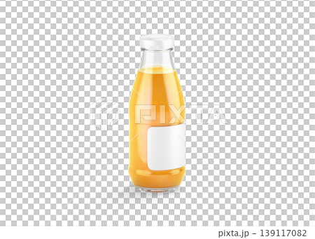 Blank transparent glass juice bottle with white label mockup png, transparent background 3d rendering. Empty jar with juicy fruits drink with lid mock up cut out. Clear natural squeezed beverage pack. Blank transparent glass juice bottle with white label mockup png, transparent background 3d rendering. Empty jar with juicy fruits drink with lid mock up cut out. Clear natural squeezed beverage pack. 139117082