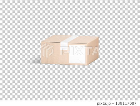 Blank white shipping label on craft box mockup png, transparent background, 3d rendering. Empty parcel with tag for name and address deliver mock up cut out. Clear carton storage package template. Blank white shipping label on craft box mockup png, transparent background, 3d rendering. Empty parcel with tag for name and address deliver mock up cut out. Clear carton storage package template. 139117087