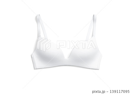 Blank white wireless bra mockup png, transparent background, 3d rendering. Empty woman spandex lace brassiere mock up cut out. Clear seamless waist up underclothes or fitness top with straps template. Blank white wireless bra mockup png, transparent background, 3d rendering. Empty woman spandex lace brassiere mock up cut out. Clear seamless waist up underclothes or fitness top with straps template. 139117095
