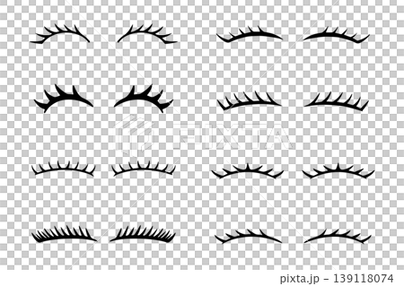 Eyelashes graphic for beauty, make up and mascara 139118074