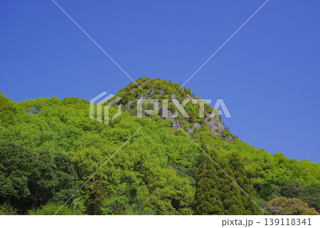 青空の下に広がる新高山城 青空の下に広がる新高山城 139118341