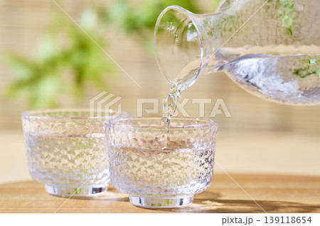 夏の日本酒イメージ 冷酒 夏の日本酒イメージ 冷酒 139118654