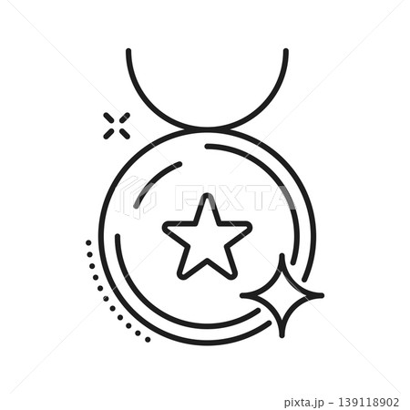 Ranking star icon of quality award for review rating and best choice, vector pictogram. Ranking star award medal icon for client best choice and quality review evaluation of customer top picks Ranking star icon of quality award for review rating and best choice, vector pictogram. Ranking star award medal icon for client best choice and quality review evaluation of customer top picks 139118902