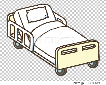 Bed with an elevated back Bed with an elevated back 139118935
