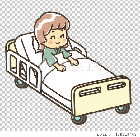 A little girl who was hospitalized and has recovered A little girl who was hospitalized and has recovered 139119445