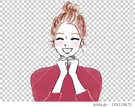 一位笑容燦爛的女士 一位笑容燦爛的女士 139119672