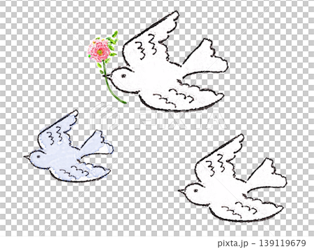 鳩 平和 花 鳥 飛ぶ 鳩 平和 花 鳥 飛ぶ 139119679