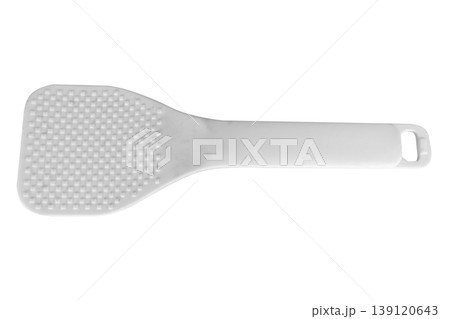 White rice ladle color white isolated on white background White rice ladle color white isolated on white background 139120643
