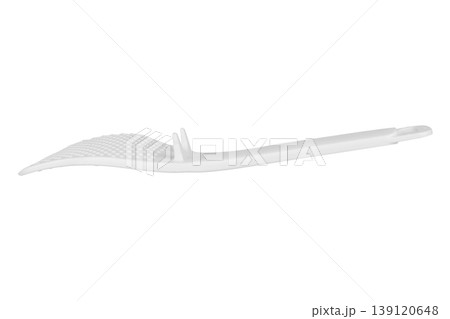 White rice ladle color white isolated on white background 139120648