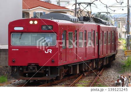 ［J］晩年の播但線103系電車（4両編成：姫路⇔寺前／電化区間） 139121245