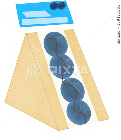 blueberry sandwich in a plastic pack blueberry sandwich in a plastic pack 139121561
