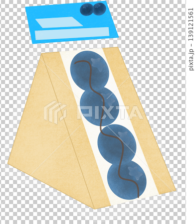blueberry sandwich in a plastic pack blueberry sandwich in a plastic pack 139121561
