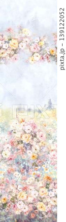 Collection of dreamy soft focus watercolor floral and nature seamless patterns Collection of dreamy soft focus watercolor floral and nature seamless patterns 139122052