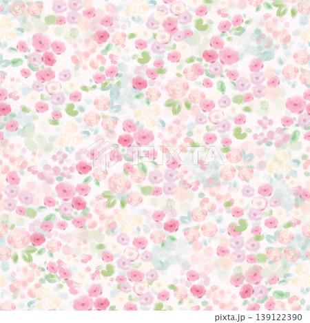 Collection of elegant soft focus watercolor floral and vintage seamless patterns Collection of elegant soft focus watercolor floral and vintage seamless patterns 139122390