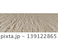 Perspective view of a flat wooden surface with a pronounced texture and annual rings. 139122865