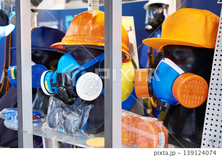 Protective industrial masks with filters Protective industrial masks with filters 139124074