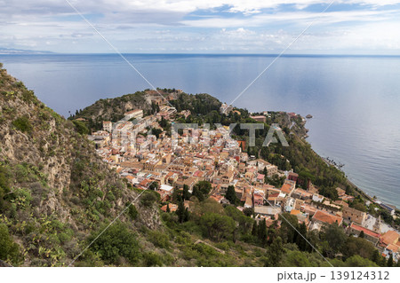 Hills with ancient Greek theater Hills with ancient Greek theater 139124312