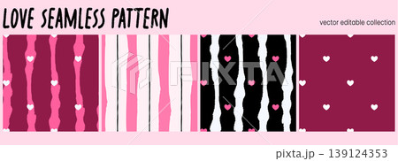 Summer stripe seamless pattern with cute line art style. Background or tablecloth and also ideal for wavy. Irregular wallpaper traditional easter packaging and border designs. Summer stripe seamless pattern with cute line art style. Background or tablecloth and also ideal for wavy. Irregular wallpaper traditional easter packaging and border designs. 139124353