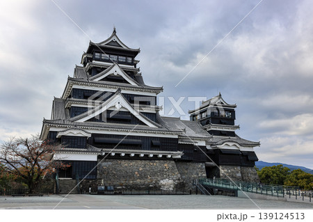 Kumamoto Castle, Historic Japanese Castle and Landmark reconstructed from the 2016 earthquake damage. Kumamoto Castle, Historic Japanese Castle and Landmark reconstructed from the 2016 earthquake damage. 139124513