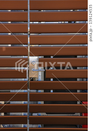 Wall and door of modern house in Japanese style. Wall and door of modern house in Japanese style. 139124535
