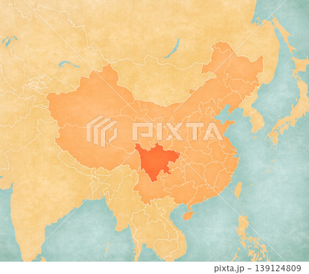Map of China - Sichuan 139124809