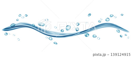 Transparent water splash with drops Transparent water splash with drops 139124915
