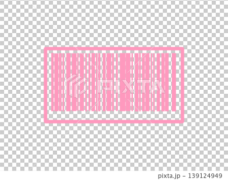 Barcode Simple Pink Barcode Simple Pink 139124949