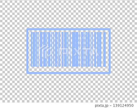 Barcode Simple Blue Barcode Simple Blue 139124950