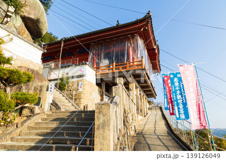 冬の瀬戸内 広島県尾道市 千光寺 本堂 冬の瀬戸内 広島県尾道市 千光寺 本堂 139126049