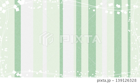 爽やかなグリーンのランダムストライプ背景 139126328
