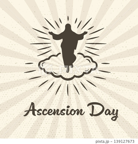 Happy Ascension Day Jesus Christ Greeting.Vector Illustration Happy Ascension Day Jesus Christ Greeting.Vector Illustration 139127673