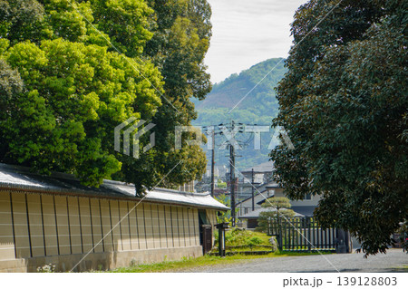 京都御所から見た大文字山 139128803